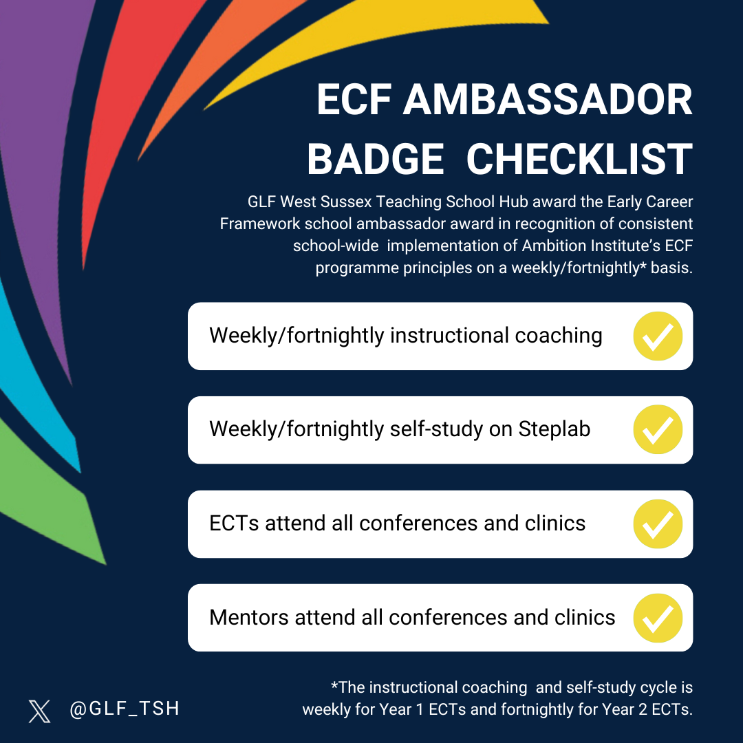 ECF Ambassador Badge Checklist