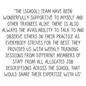 “The [school] team have been................